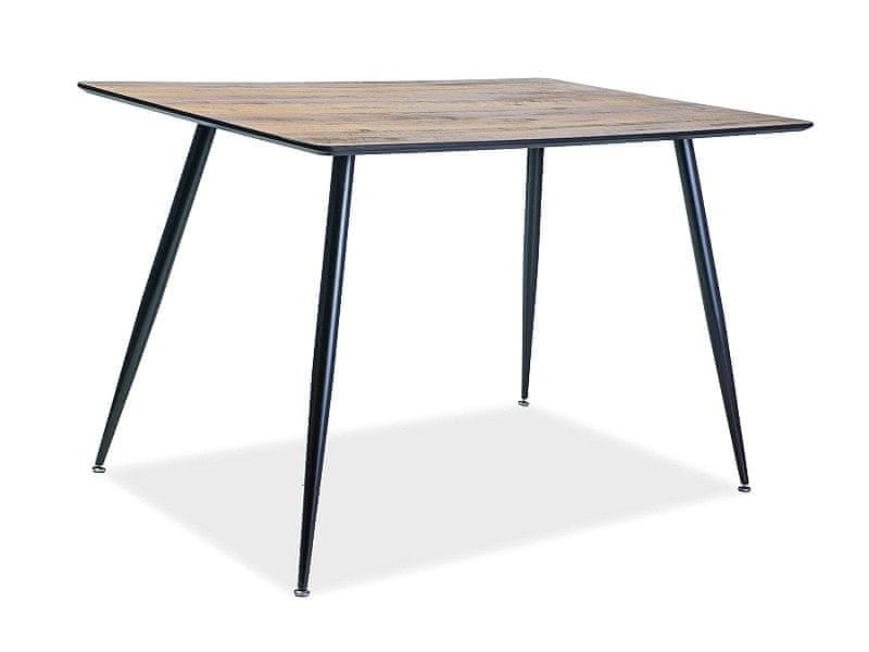 Veneti Jedálenský stôl KYRIL - 120x80, orech / čierny